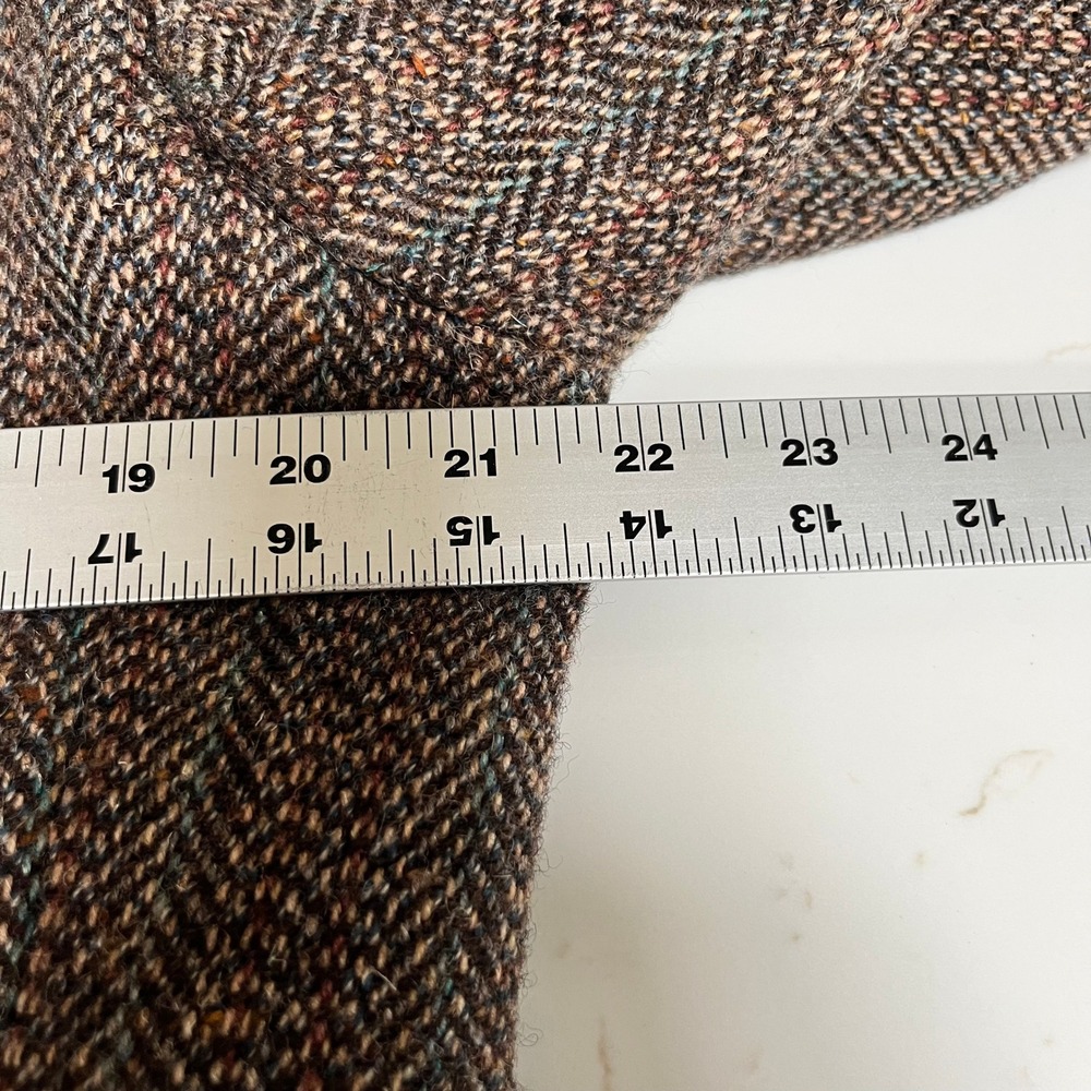 Kevin & Howlin VTG Brown Tweed Blazer Men Two Button Wool Sport Coat 44L Ireland - Picture 9 of 15
